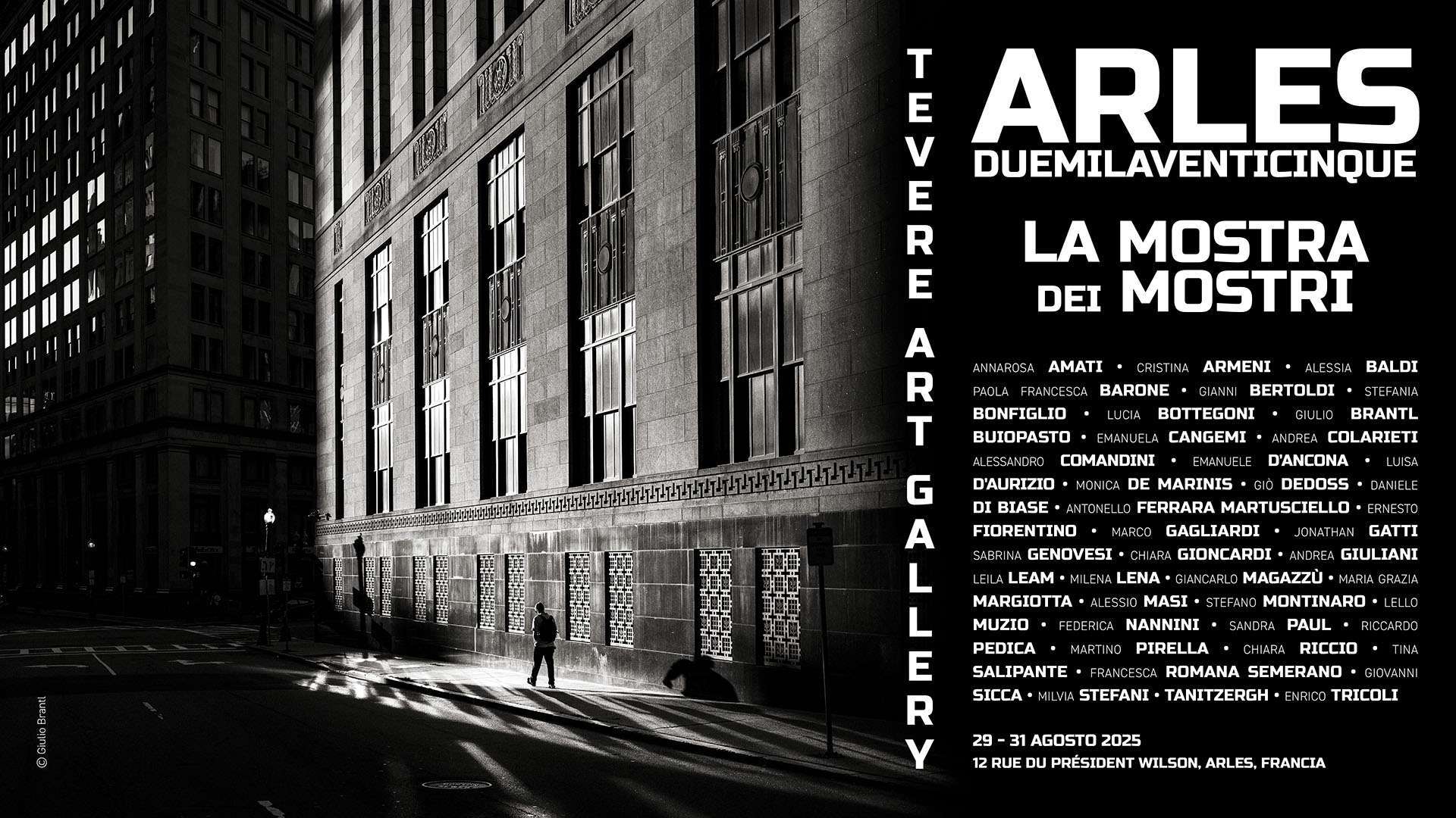 Banner web _ ARLES 2025 locandina Mostra collettiva ad ARLES dal 29 al 31 agosto 2025