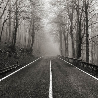 Salendo verso Forca d'Acero dalla parte laziale